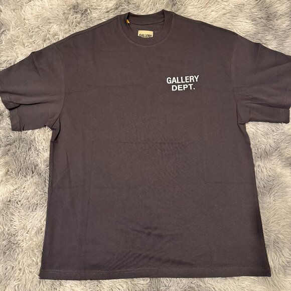 Gallery Dept Other - Gallery Dept Gray and White Chest Logo Tee Mens Size Large